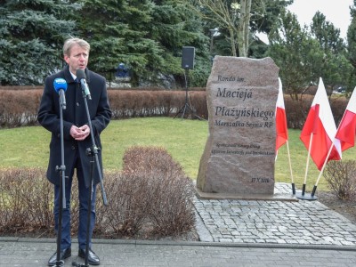 Burmistrz Brus skierował do zgromadzonych kilka słów w odniesieniu do wydarzeń z 2010 i 1940 roku oraz obecnej sytuacji w Ukrainie.