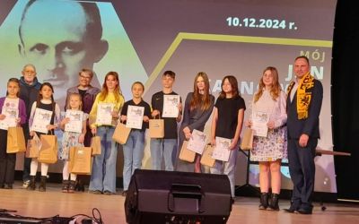 SP LUBNIA: "Mój Jan Karnowski z Czarnowa” – laureaci ze szkoły w Lubni w konkursie literackim, muzycznym i plastycznym